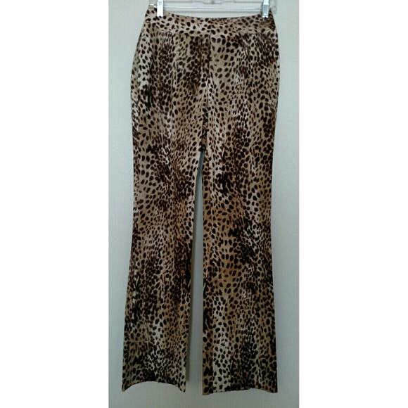 Classiques Entier Cheetah Pants - Size 4 - EUC - Picture 1 of 7